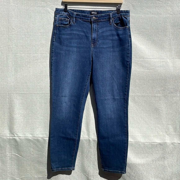 Buffalo David Bitton Jeans Women's Mollie 14/34 High Rise Skinny Blue Stretch - Picture 1 of 10